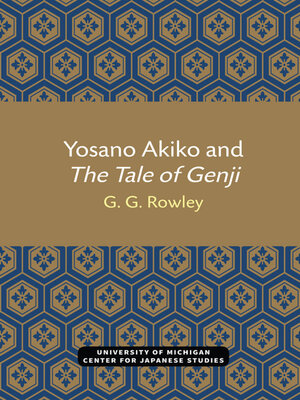cover image of Yosano Akiko and the Tale of Genji